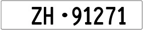 Trailer License Plate